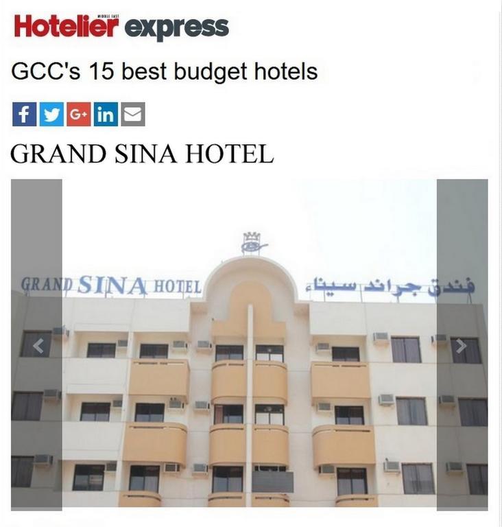 Grand Sina Hotel Dubai Exterior foto